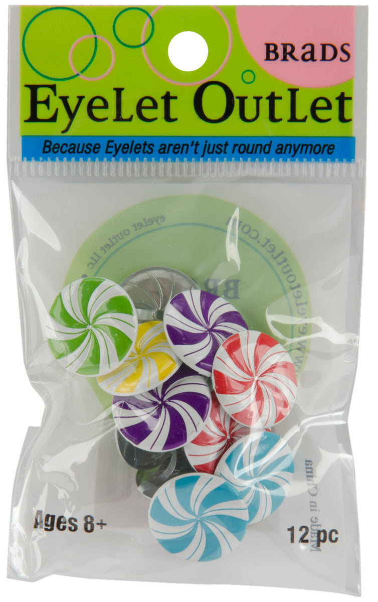 Eyelet Outlet Shape Brads 12/Pkg-Bumble Bees