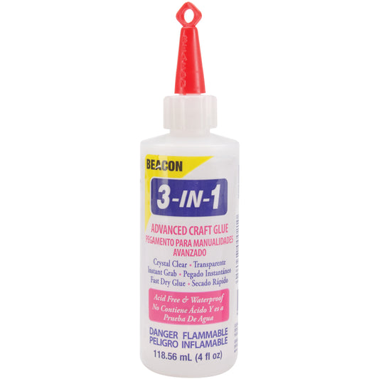 Beacon 3-In-1 Advanced Craft Glue-4oz