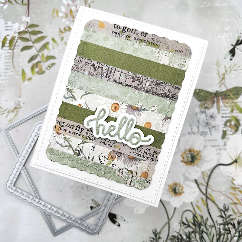 Hi, hey, hello Word Dies - Small Style