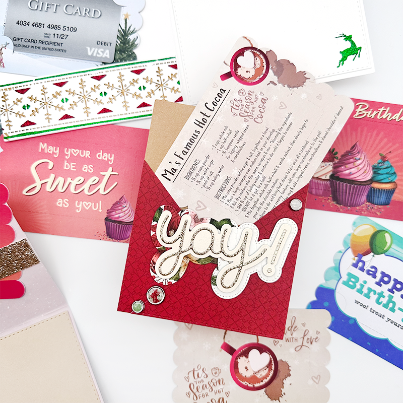 Hot Cocoa Gift Card Holders (4 ct.)