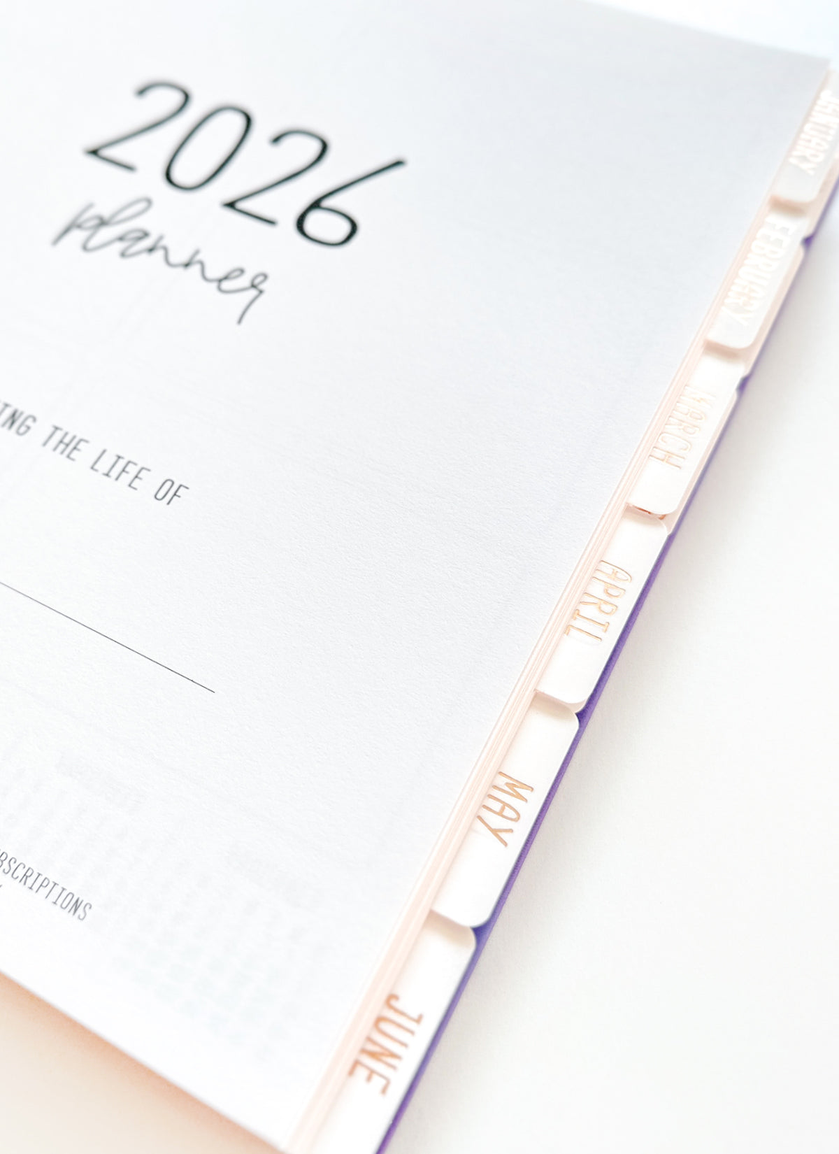 2026 Planner - Vertical Layout, Disc Bound - "Periwinkle" (#909)