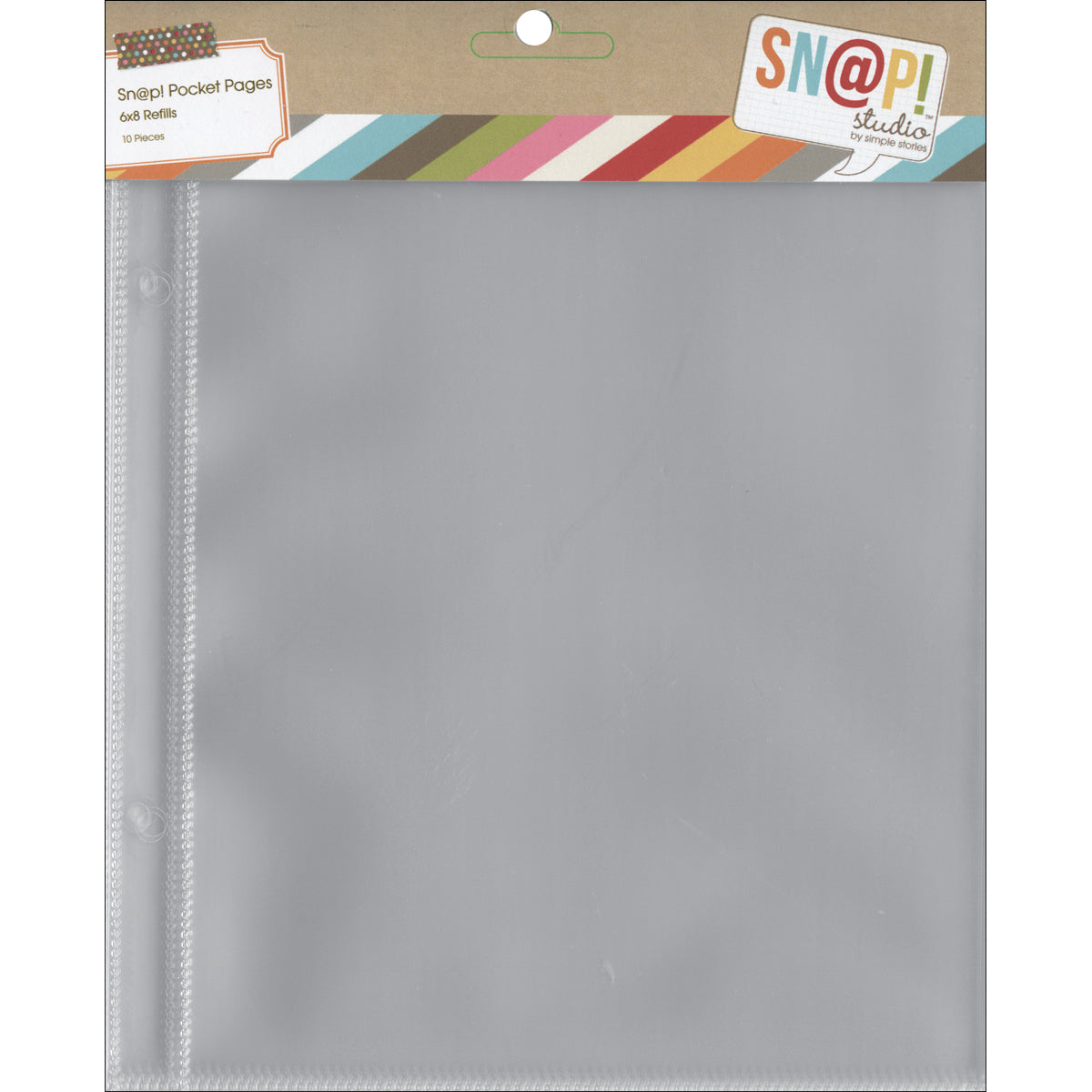 Simple Stories Sn@p! Pocket Pages For 6"X8" Binders 10/Pkg-(1) 6"X8" Pocket