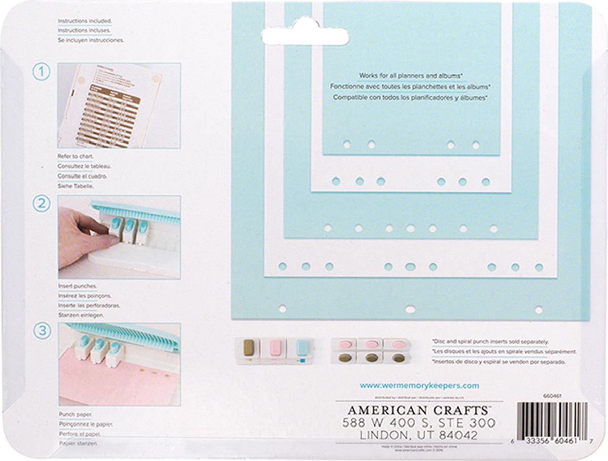 We R Punch Board-Planner W/Standard Hole Punches 6/Pkg