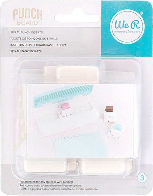 We R Memory Keepers Spiral Punch Inserts-3/Pkg