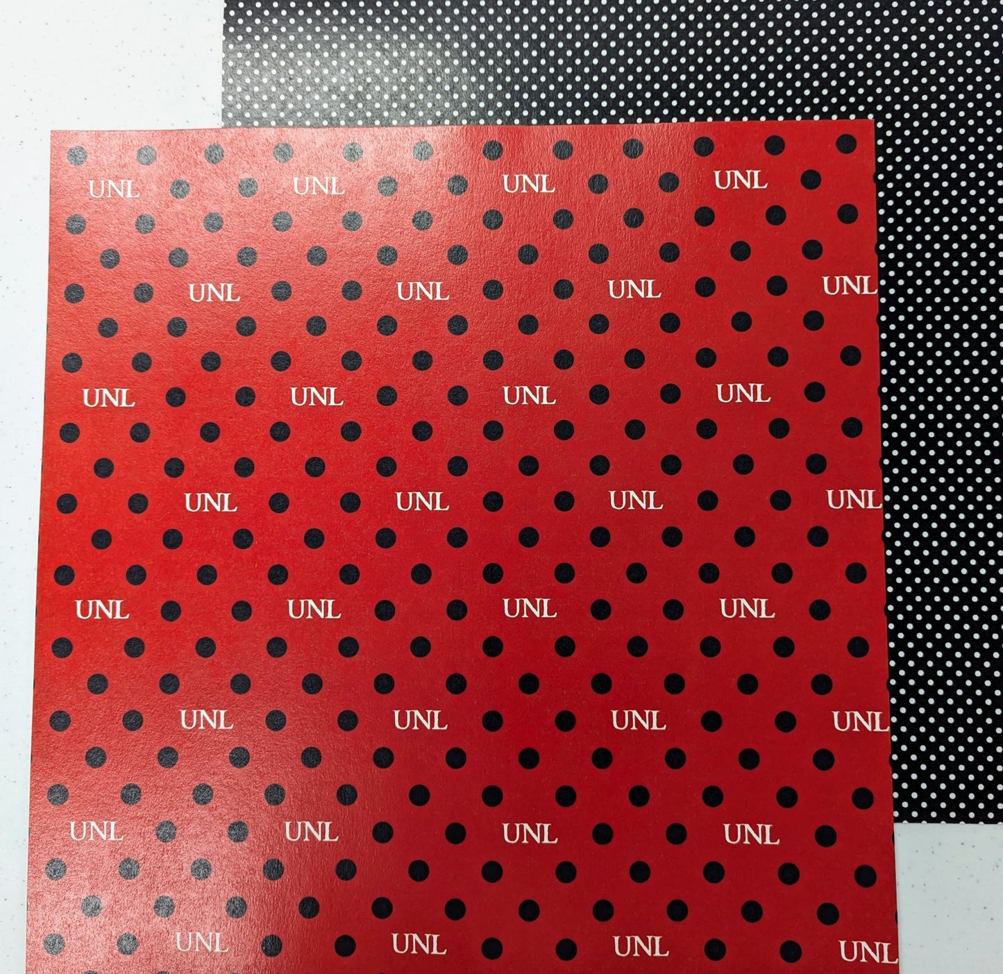 UNL Nebraska DS Initial Dots Custom Paper