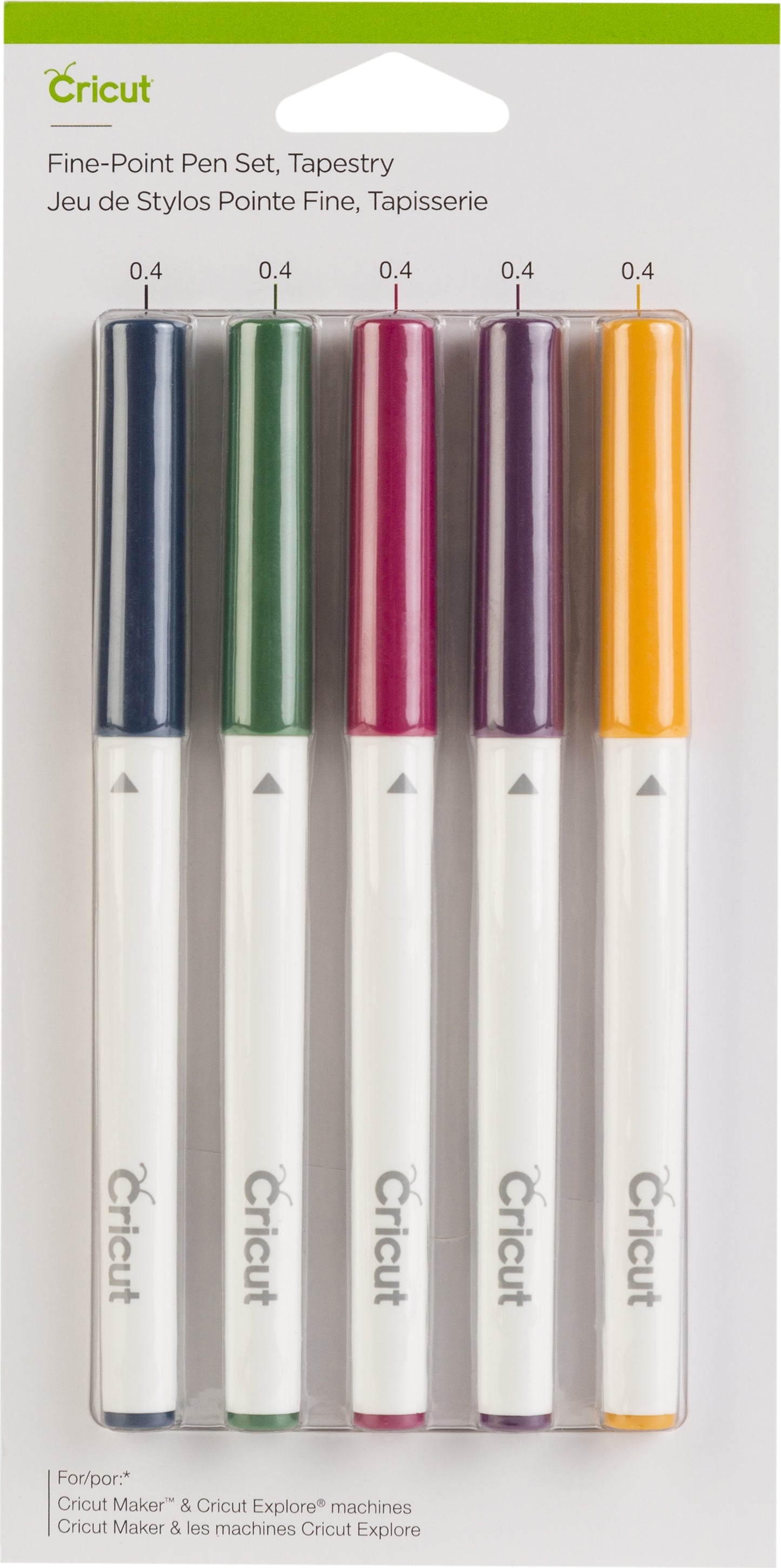 Cricut Extra Fine Point Pen Set 5/Pkg-Tapestry