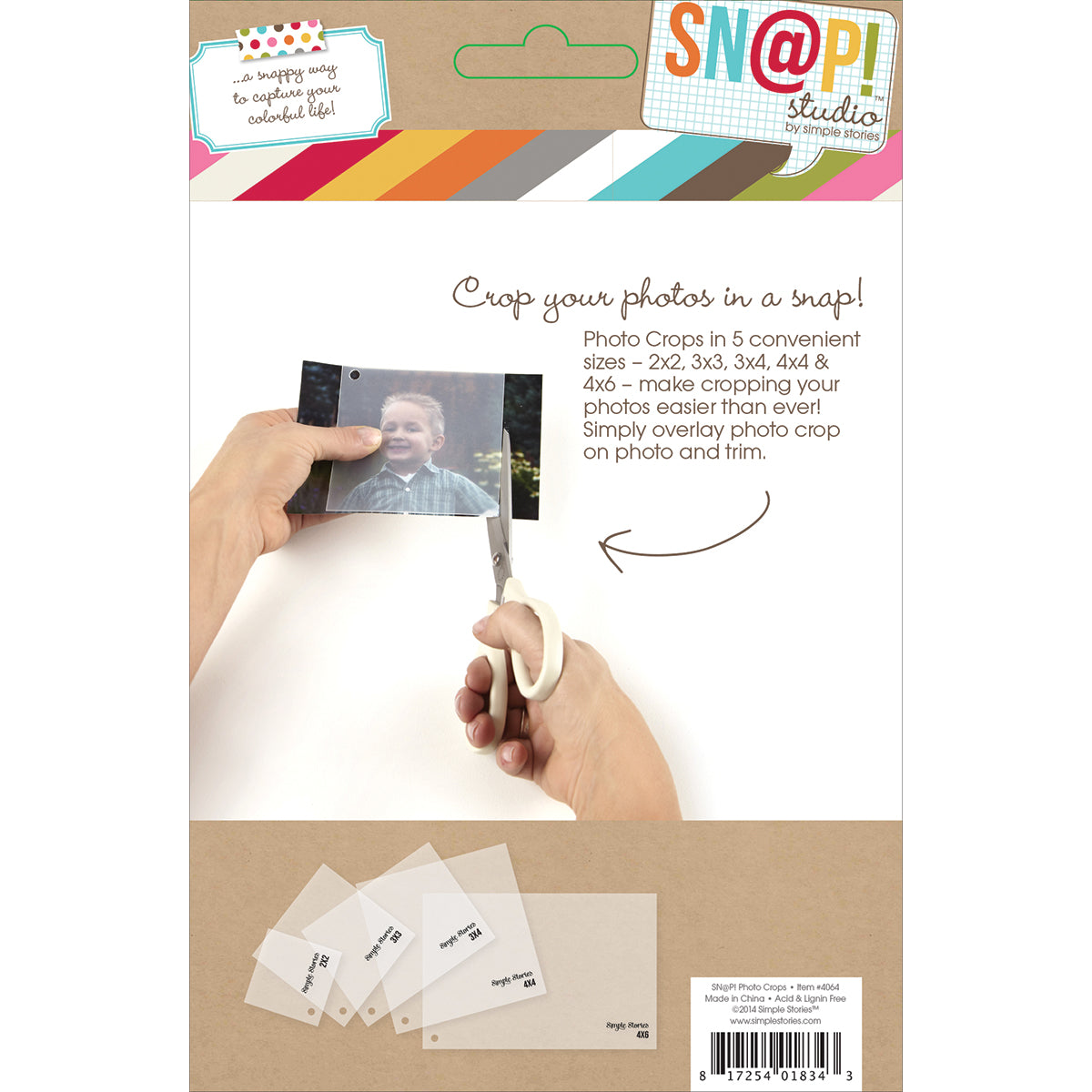 Simple Stories Sn@p! Photo Crops 5/Pkg-Square & Rectangle