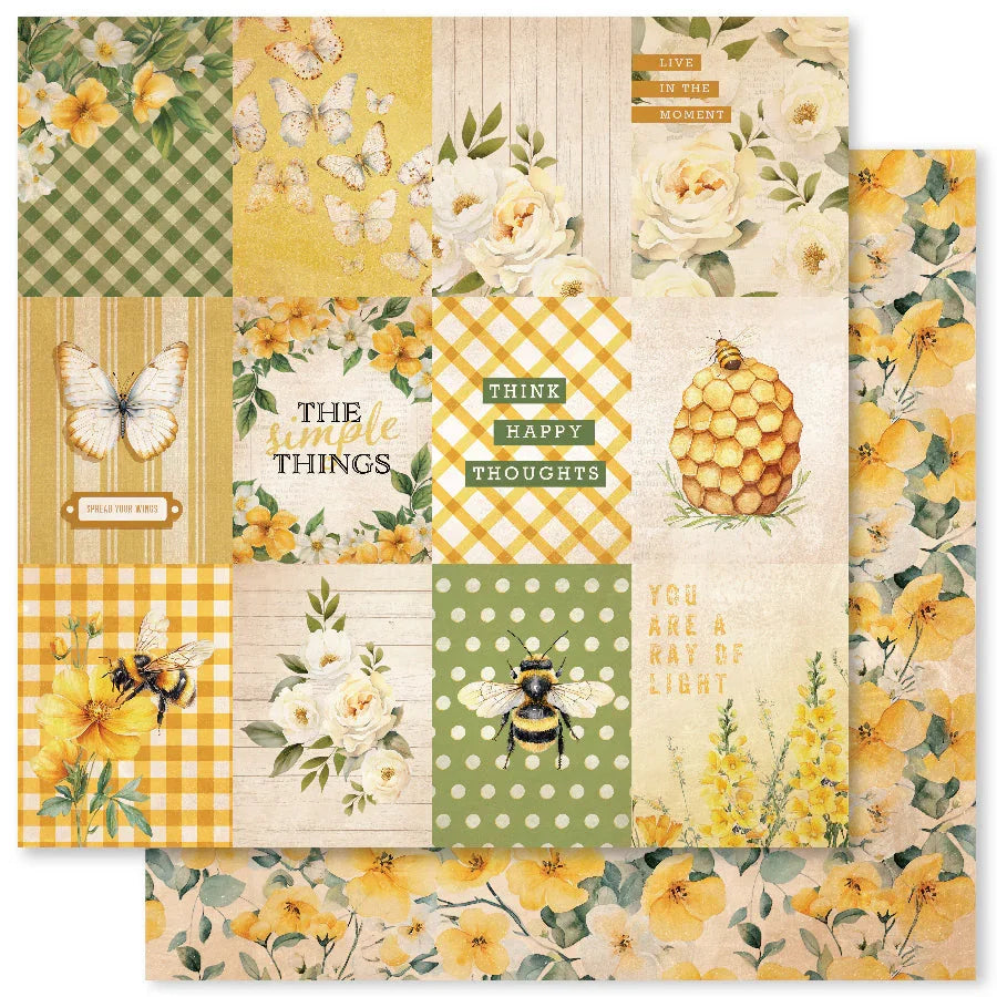 Paper Rose - Bees & Butterflies 6 x 6 Paper Collection
