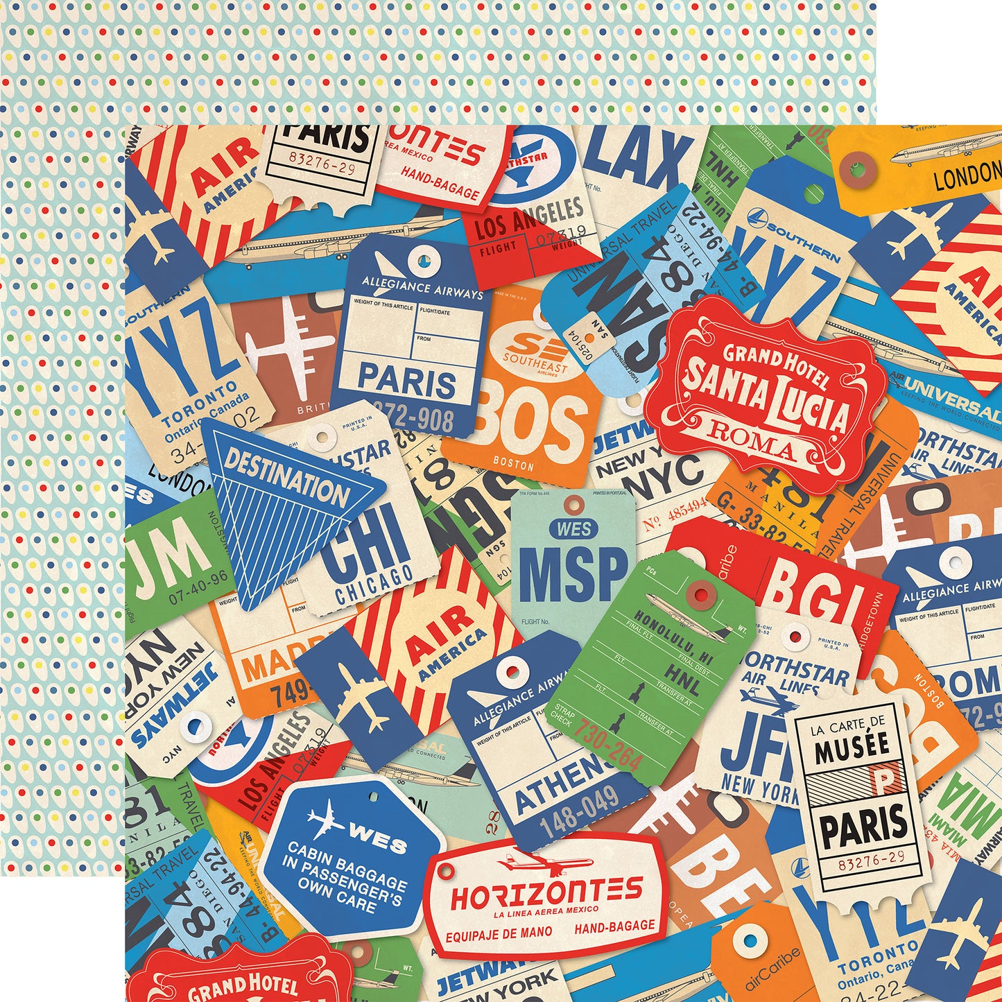 Passport Double-Sided Cardstock 12"X12"-Select Style