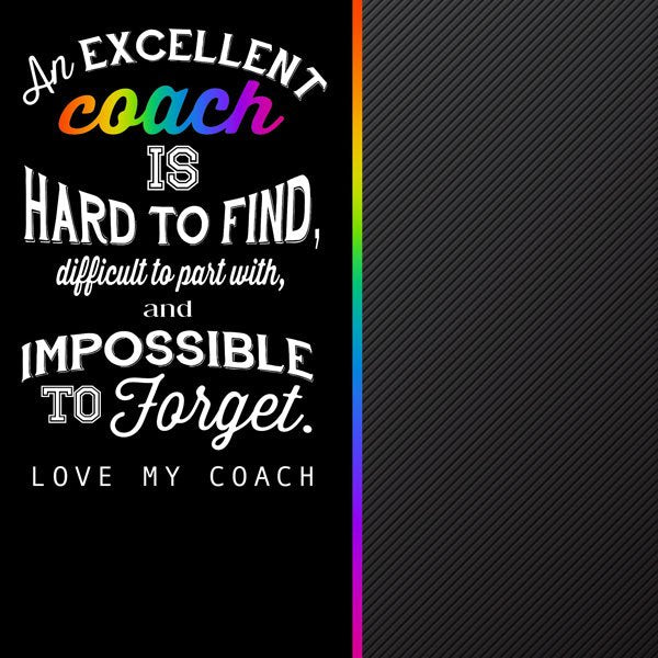 Coach - Neon Quote Paper (12 x 12)