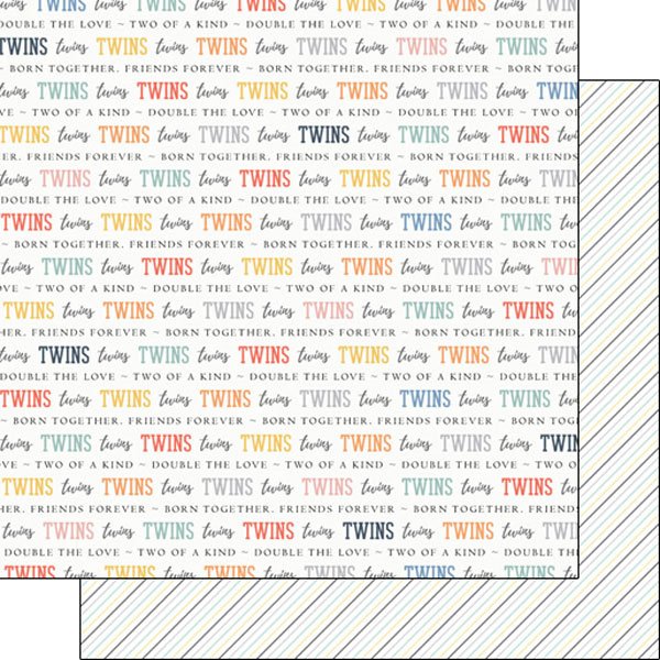 Twins Double Sided 12 x 12 paper