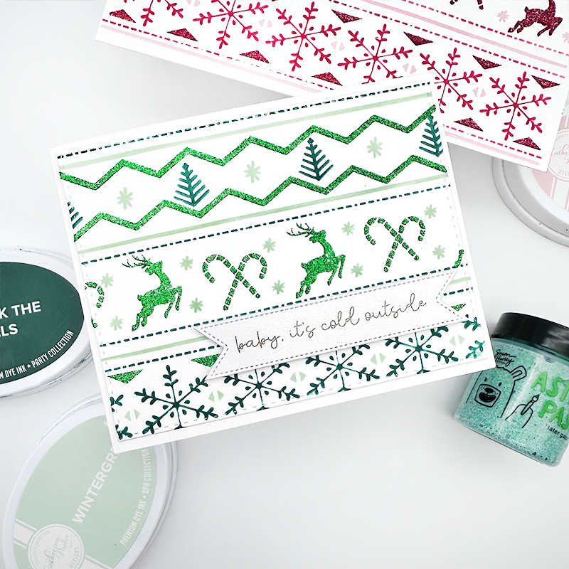 Christmas Sweater Layered Stencil - 7.25 x 7.5