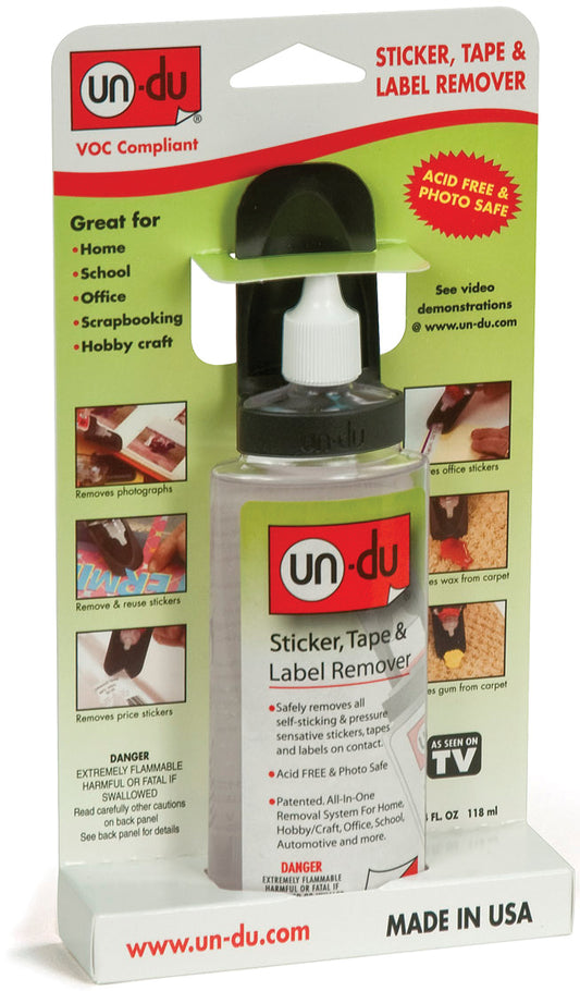 Un-Du Adhesive Remover Low VOC-4oz