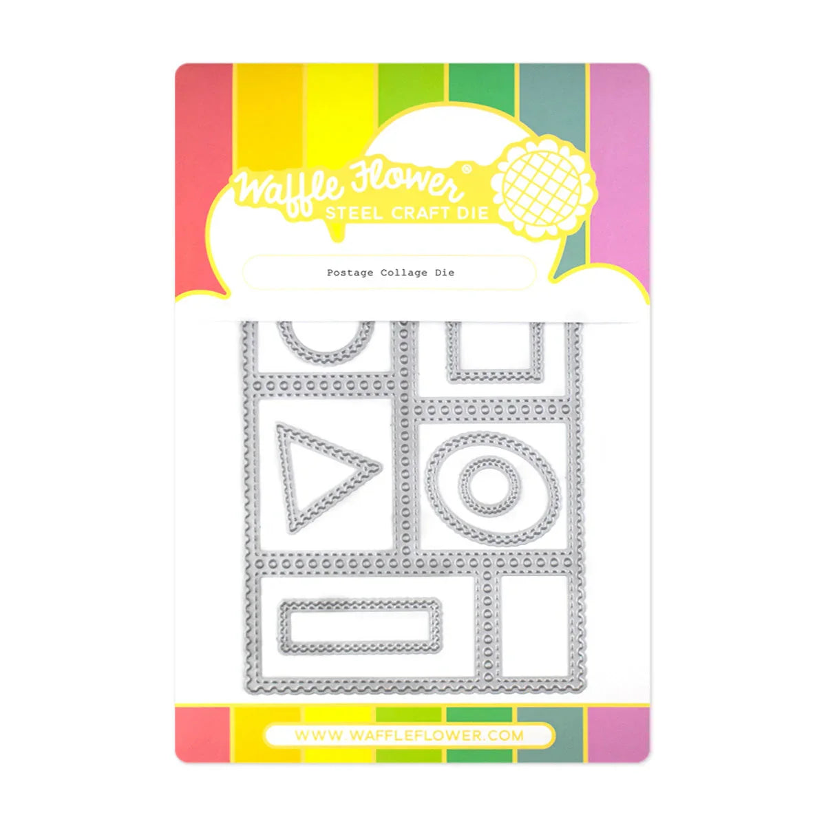 Waffle Flower Postage Collage Die
