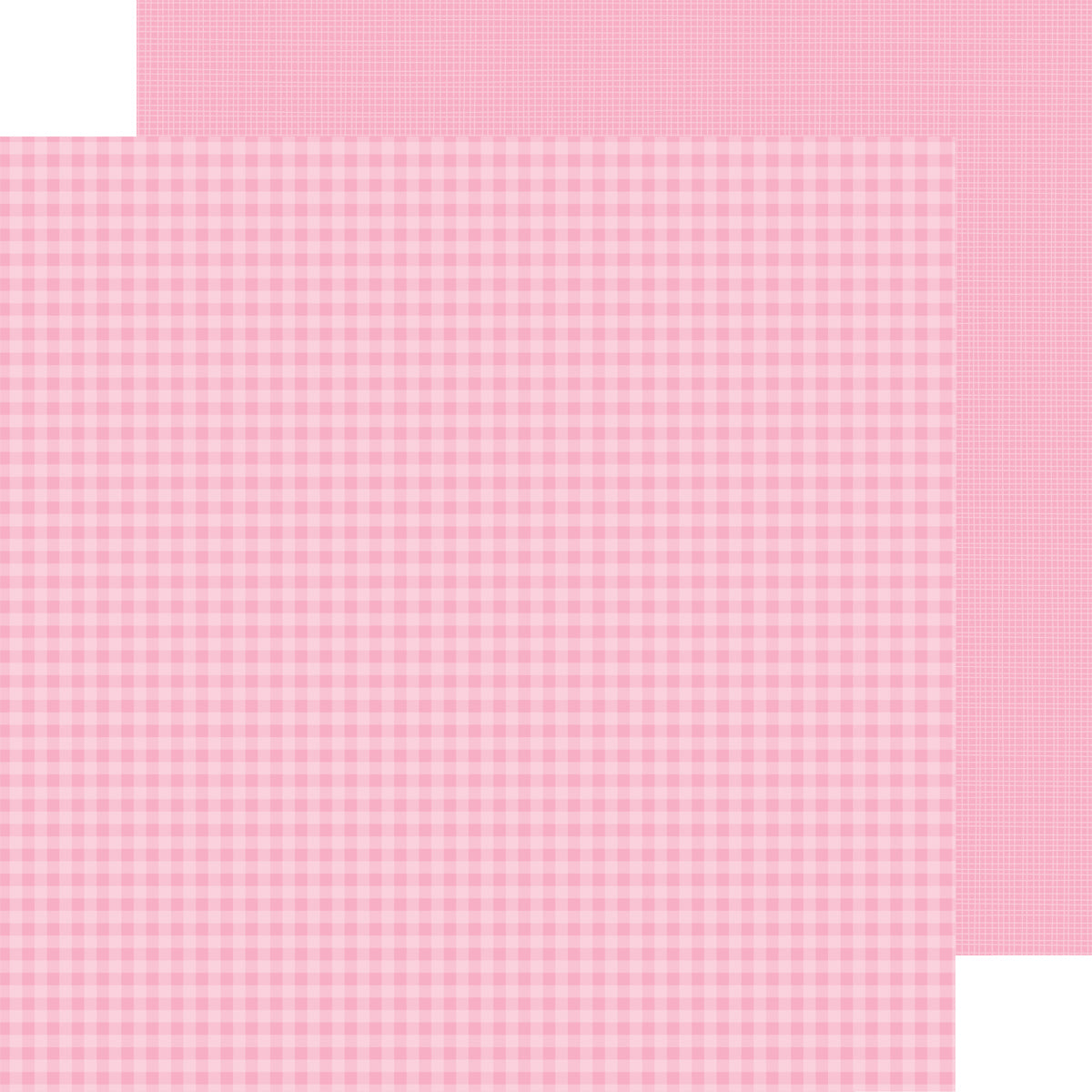 Doodlebug Petite Prints Gingham/Linen Cardstock 12"X12"- Select Style