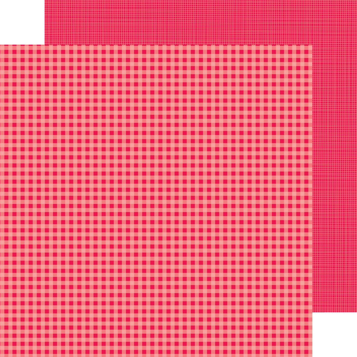 Doodlebug Petite Prints Gingham/Linen Cardstock 12"X12"- Select Style