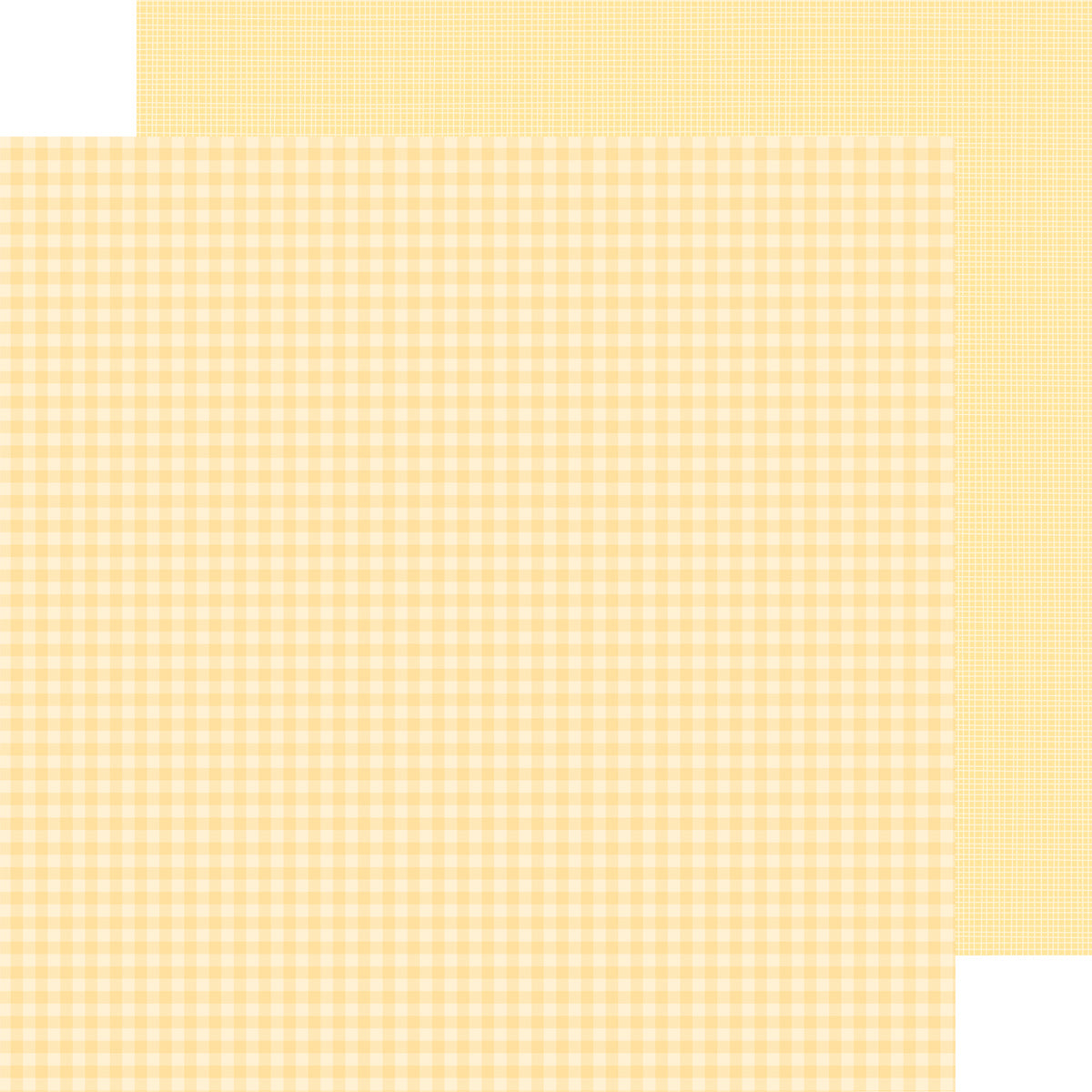 Doodlebug Petite Prints Gingham/Linen Cardstock 12"X12"- Select Style