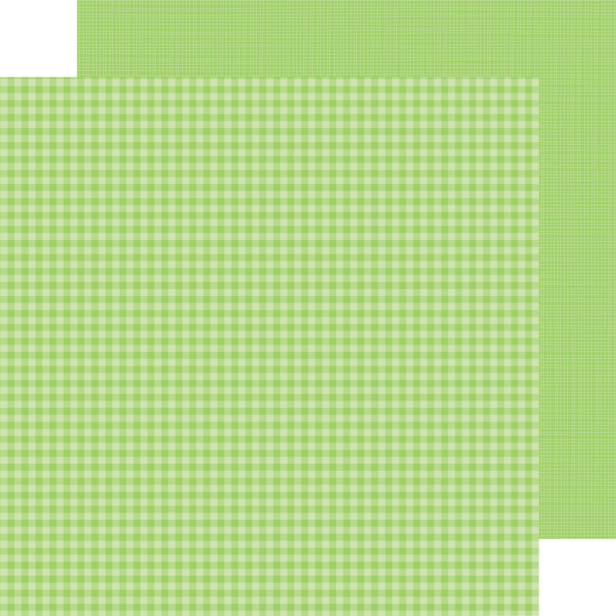 Doodlebug Petite Prints Gingham/Linen Cardstock 12"X12"- Select Style