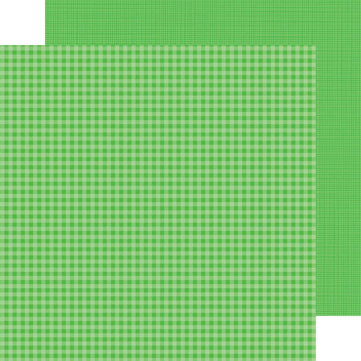 Doodlebug Petite Prints Gingham/Linen Cardstock 12"X12"- Select Style