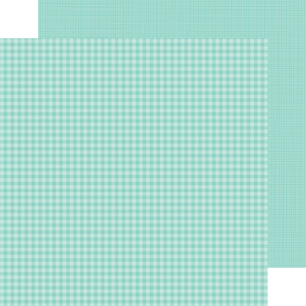 Doodlebug Petite Prints Gingham/Linen Cardstock 12"X12"- Select Style