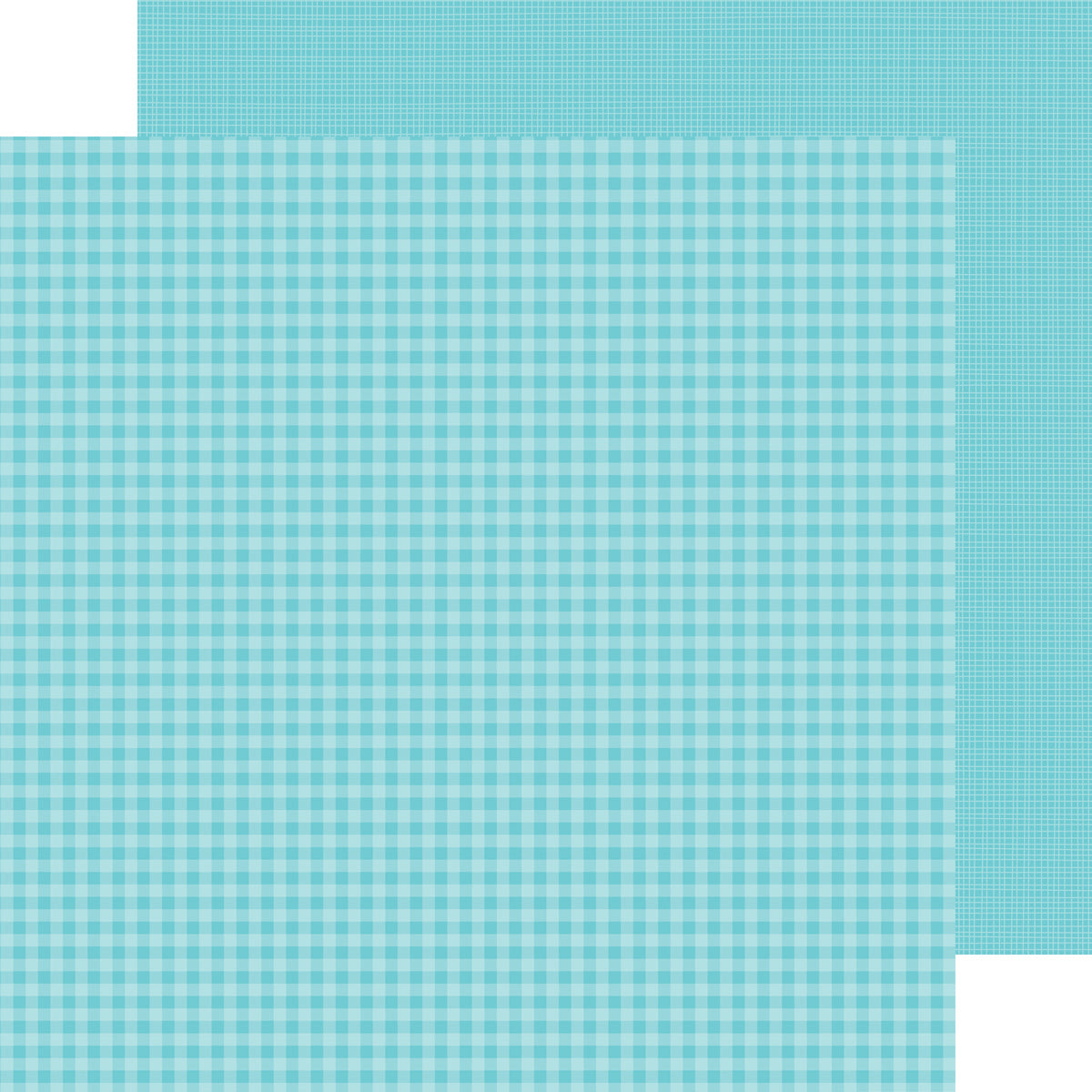 Doodlebug Petite Prints Gingham/Linen Cardstock 12"X12"- Select Style