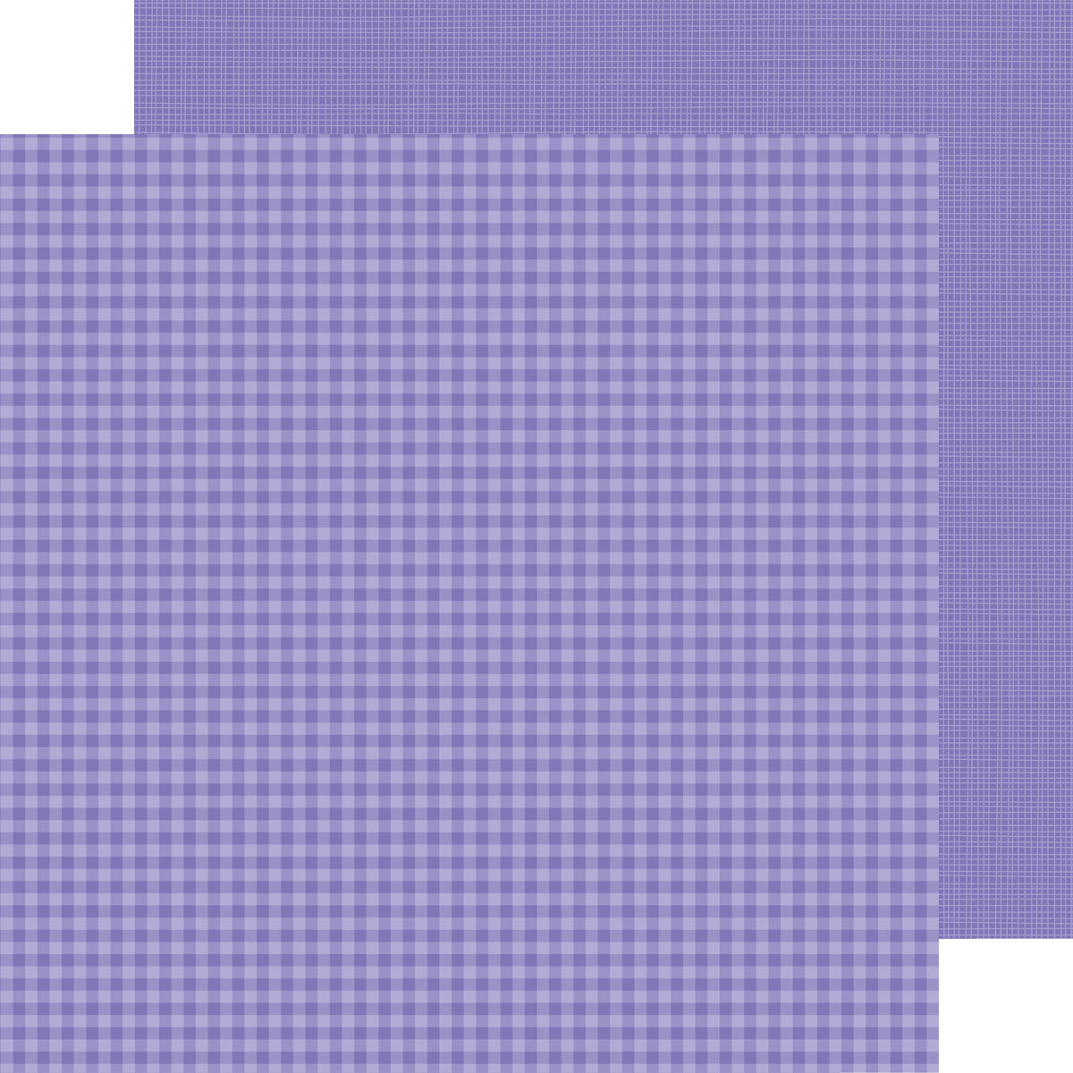 Doodlebug Petite Prints Gingham/Linen Cardstock 12"X12"- Select Style
