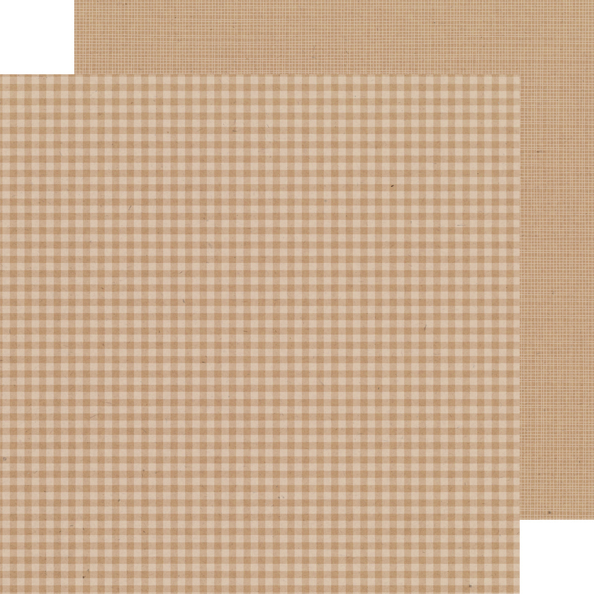 Doodlebug Petite Prints Gingham/Linen Cardstock 12"X12"- Select Style
