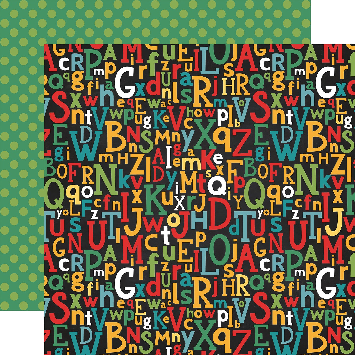 Back To School Double-Sided Cardstock 12"X12"-Border Stripes