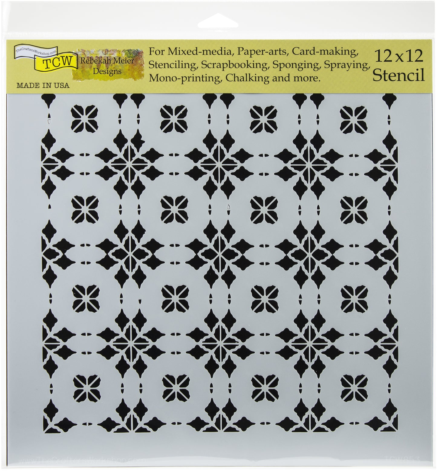 Crafter's Workshop Template 12"X12"-Basketweave