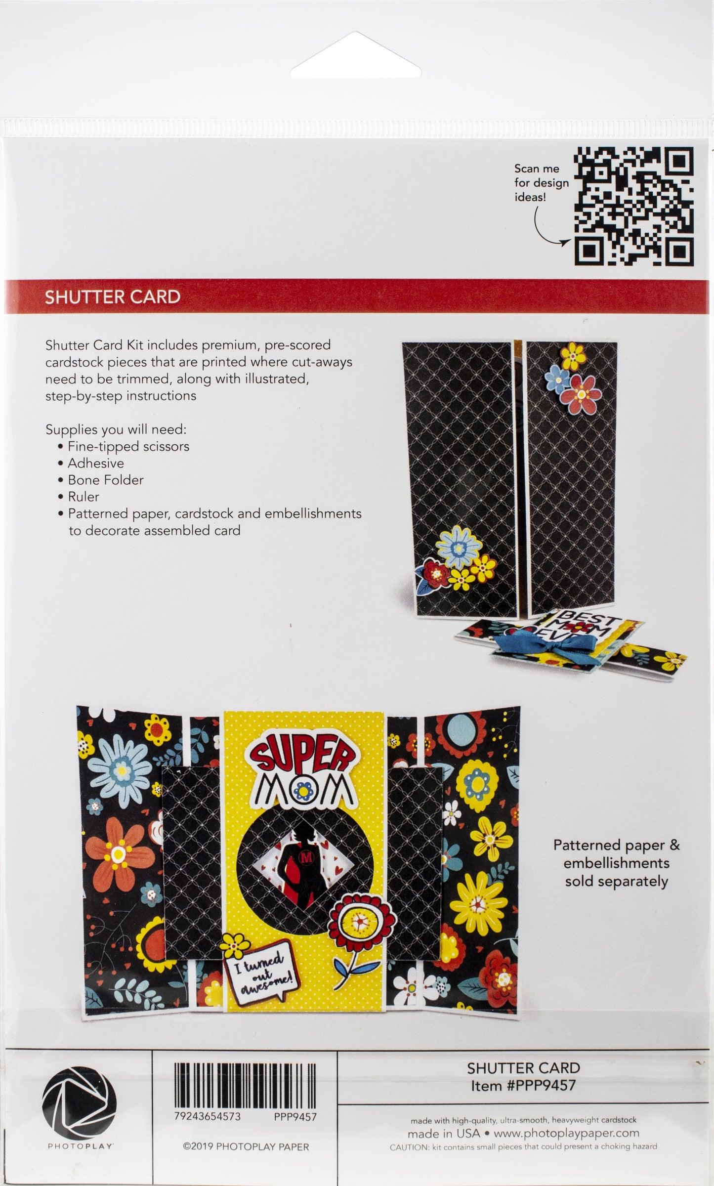 Photoplay Shutter Card 3/Pkg-Makes 3