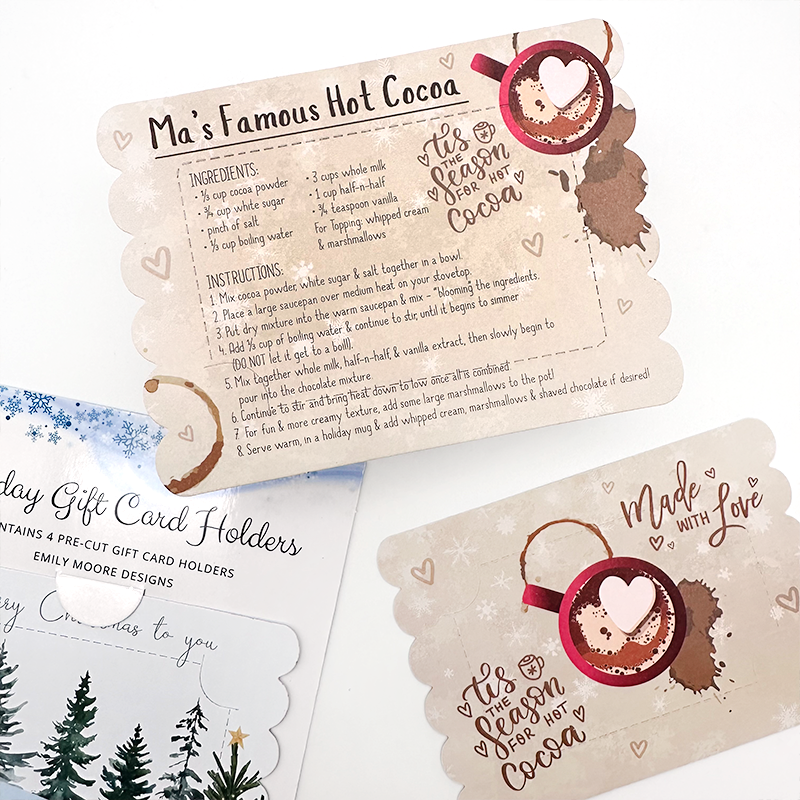 Hot Cocoa Gift Card Holders (4 ct.)