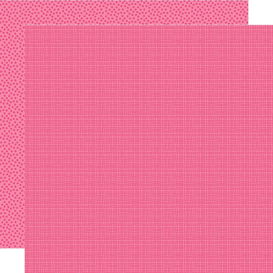 Bella Besties Graph/Dot Double-Sided Cardstock 12"X12"-Select Color