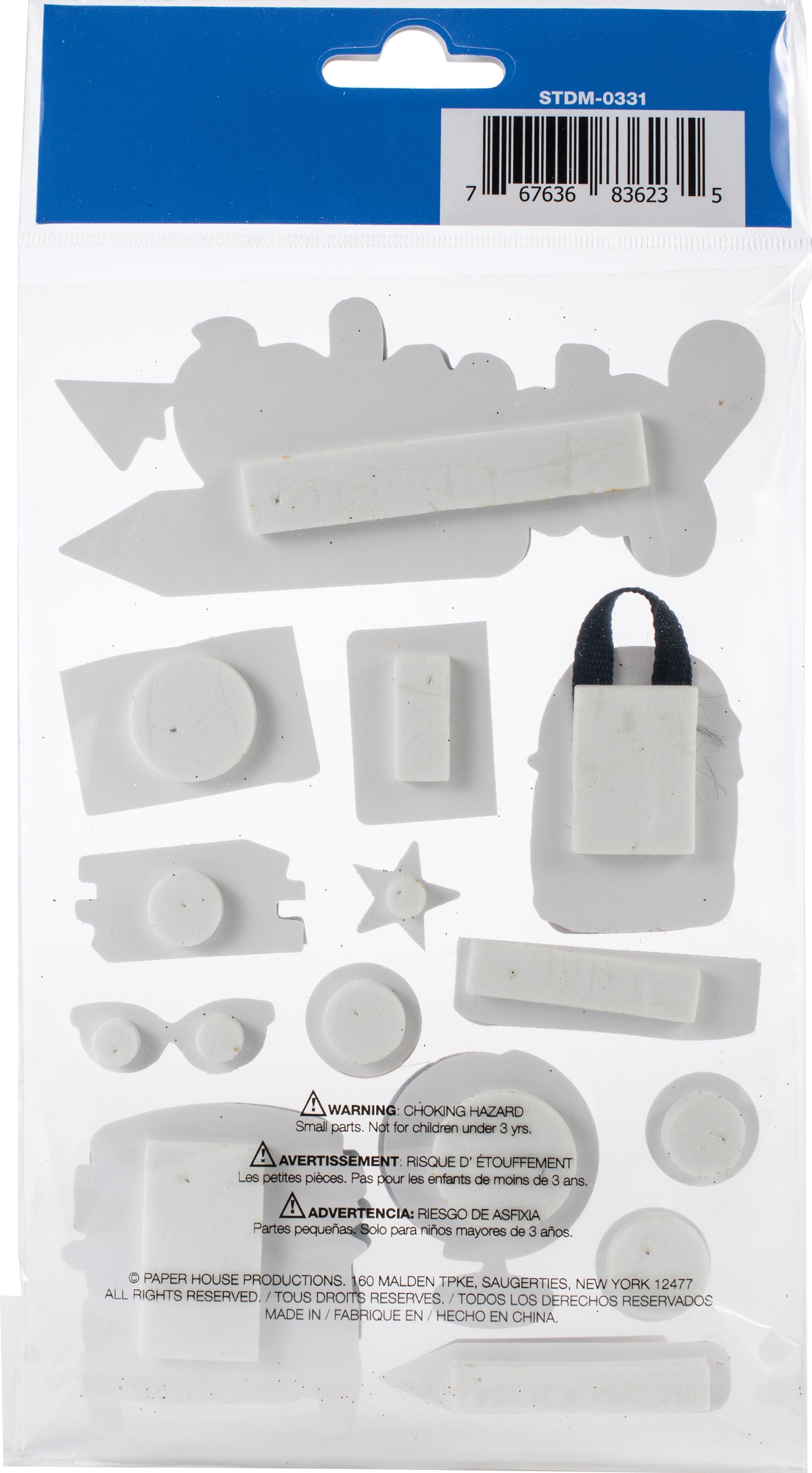 Paper House 3D Stickers-School