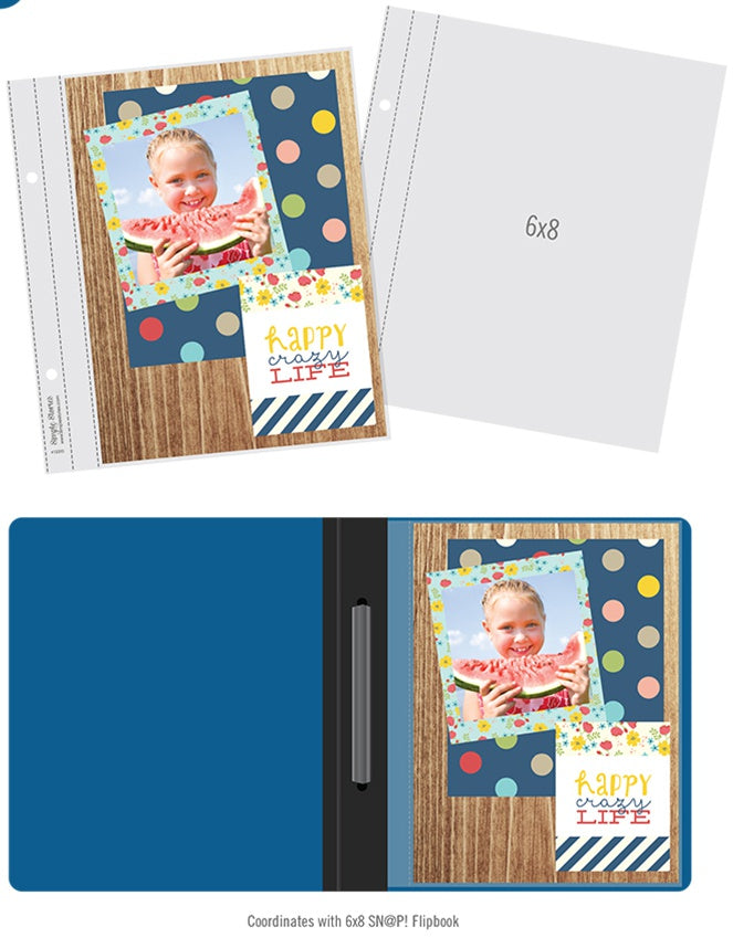 Simple Stories Sn@p! Pocket Pages For 6"X8" Flipbooks 10/Pkg-(1) 6"X8" Pocket