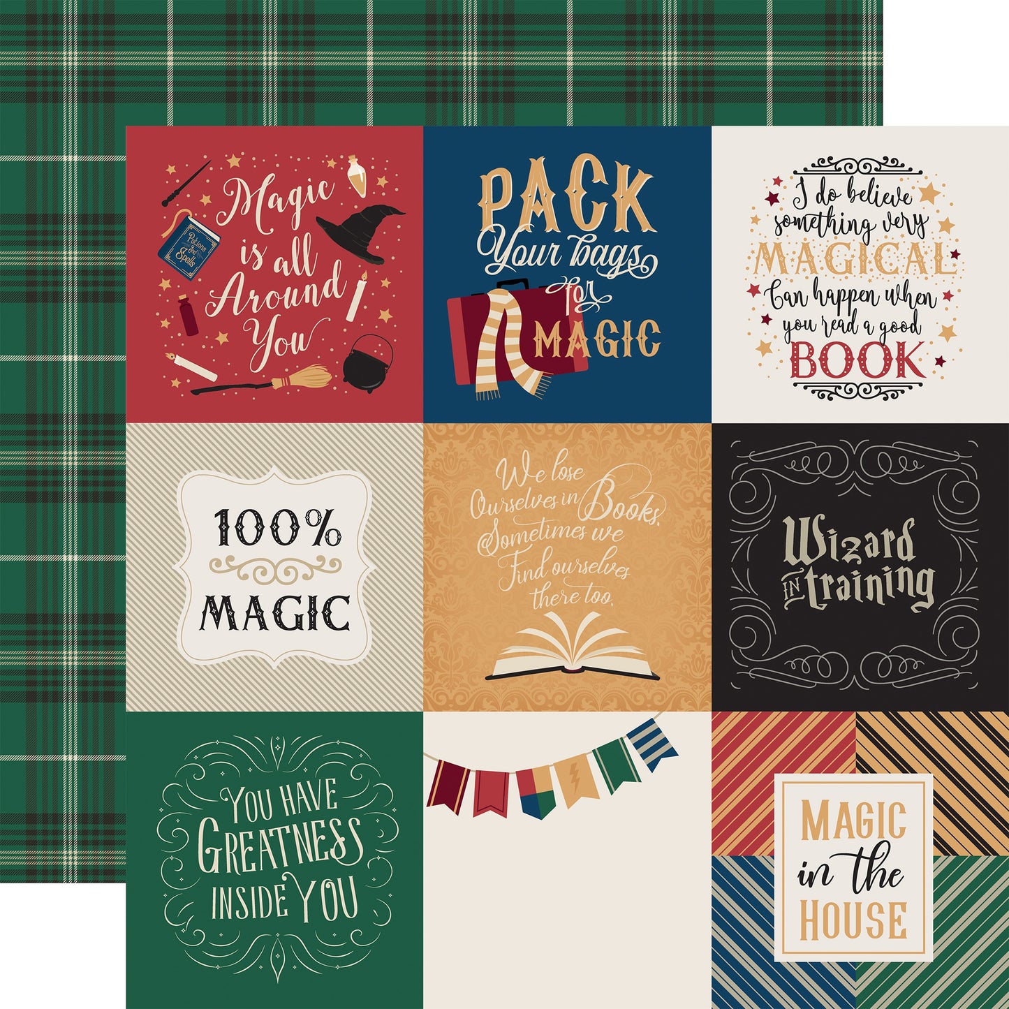 Witches & Wizards Double-Sided Cardstock 12"X12"-Magical Hats