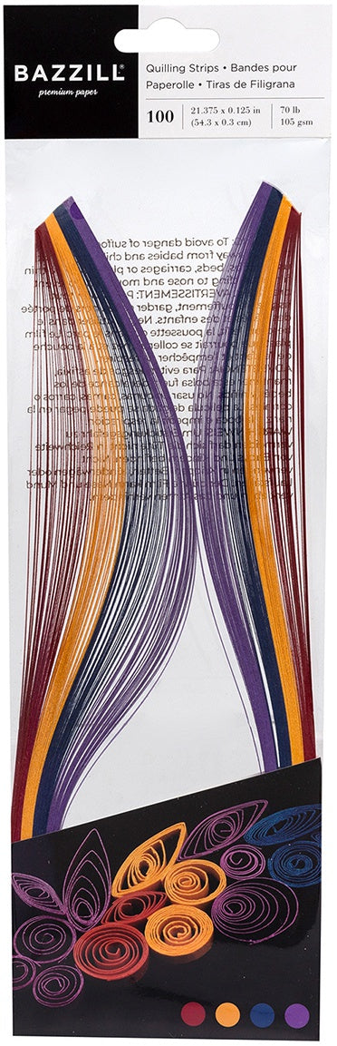 Bazzill Quilling Strip Paper Pack 100/Pkg-Select Style