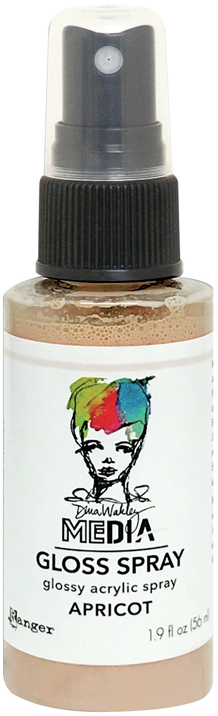 Dina Wakley Media Gloss Sprays 2oz-White