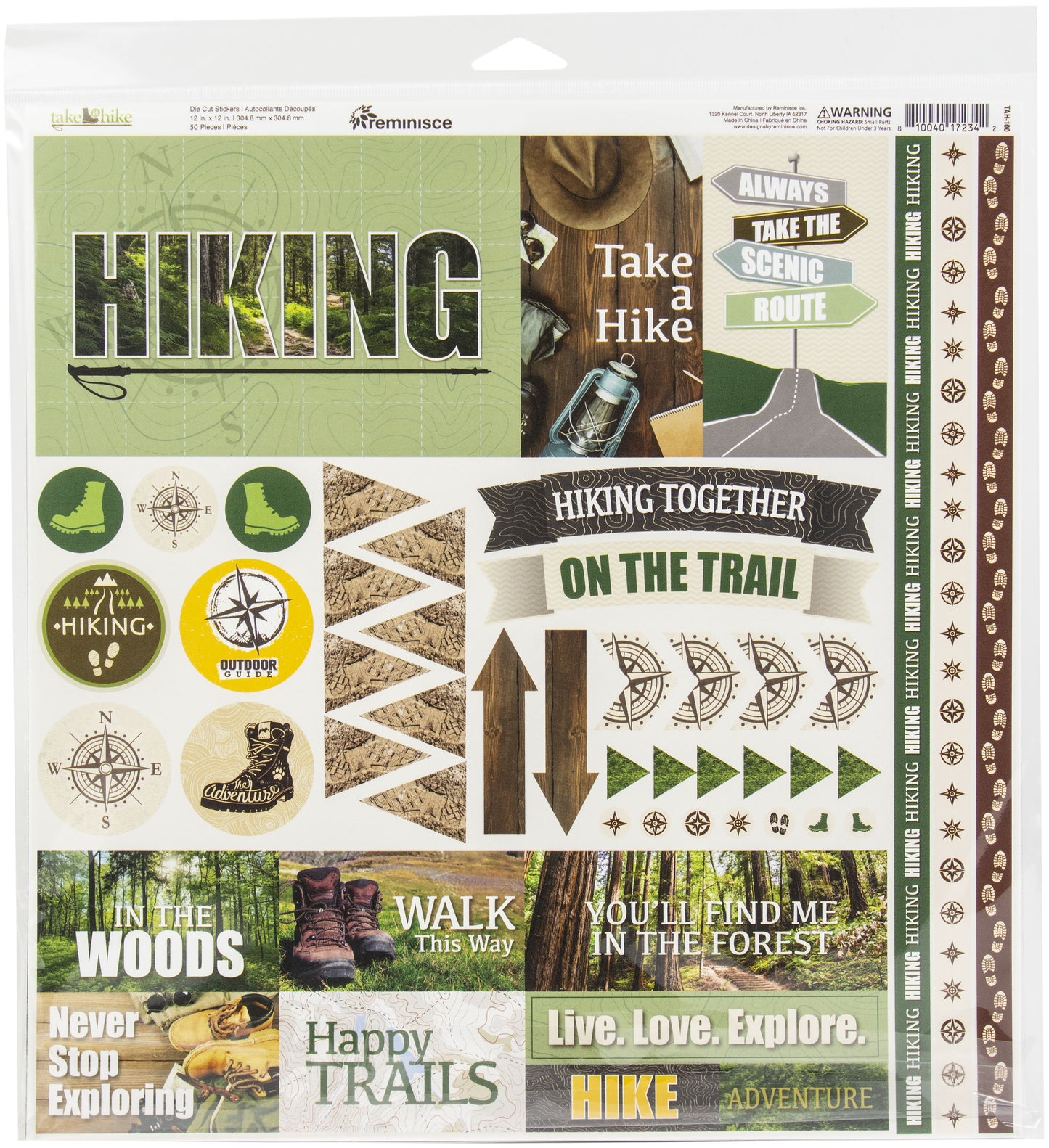 Reminisce Collection Kit 12"X12"-Take A Hike