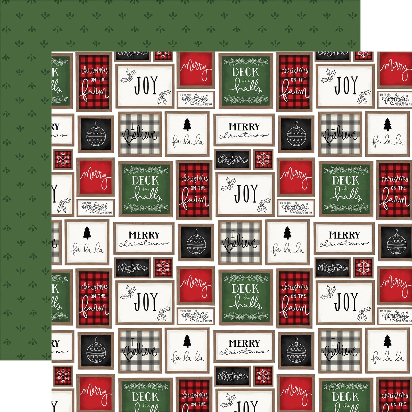 Home For Christmas Double-Sided Cardstock 12"X12"- Select Style