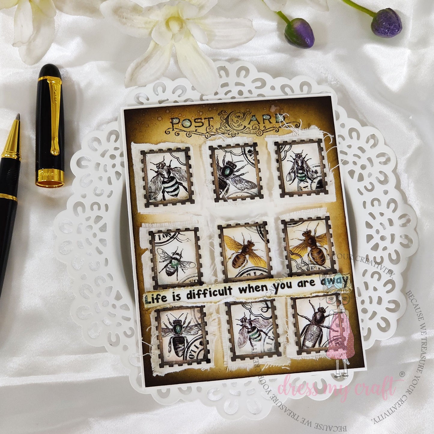 Dress My Craft Paper Punch-Postcard Ticket