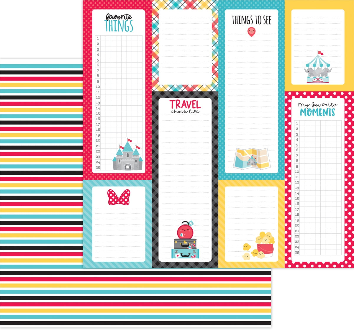 Fun At The Park Double-Sided Cardstock 12"X12"-Movie Stars