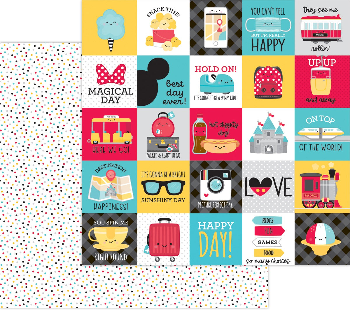 Fun At The Park Double-Sided Cardstock 12"X12"-Movie Stars