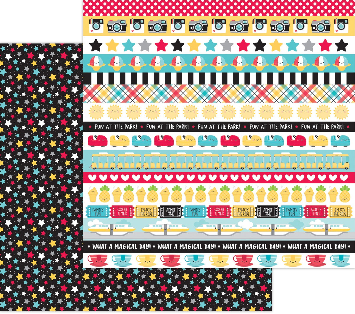 Fun At The Park Double-Sided Cardstock 12"X12"-Movie Stars