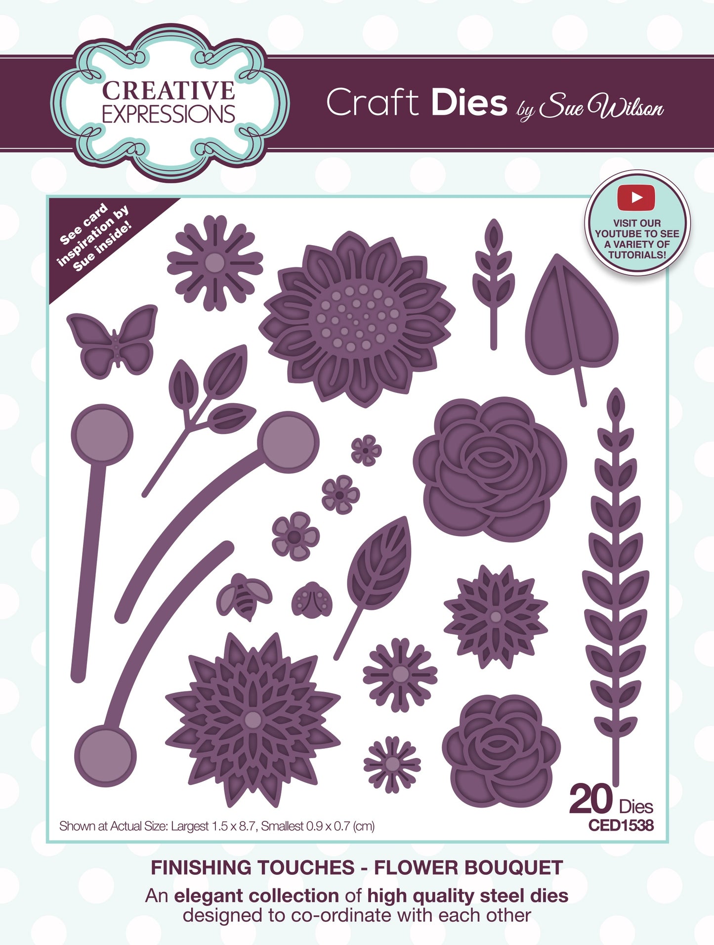 Creative Expressions Craft Dies By Sue Wilson-Finishing Touches- Flower Bouquet