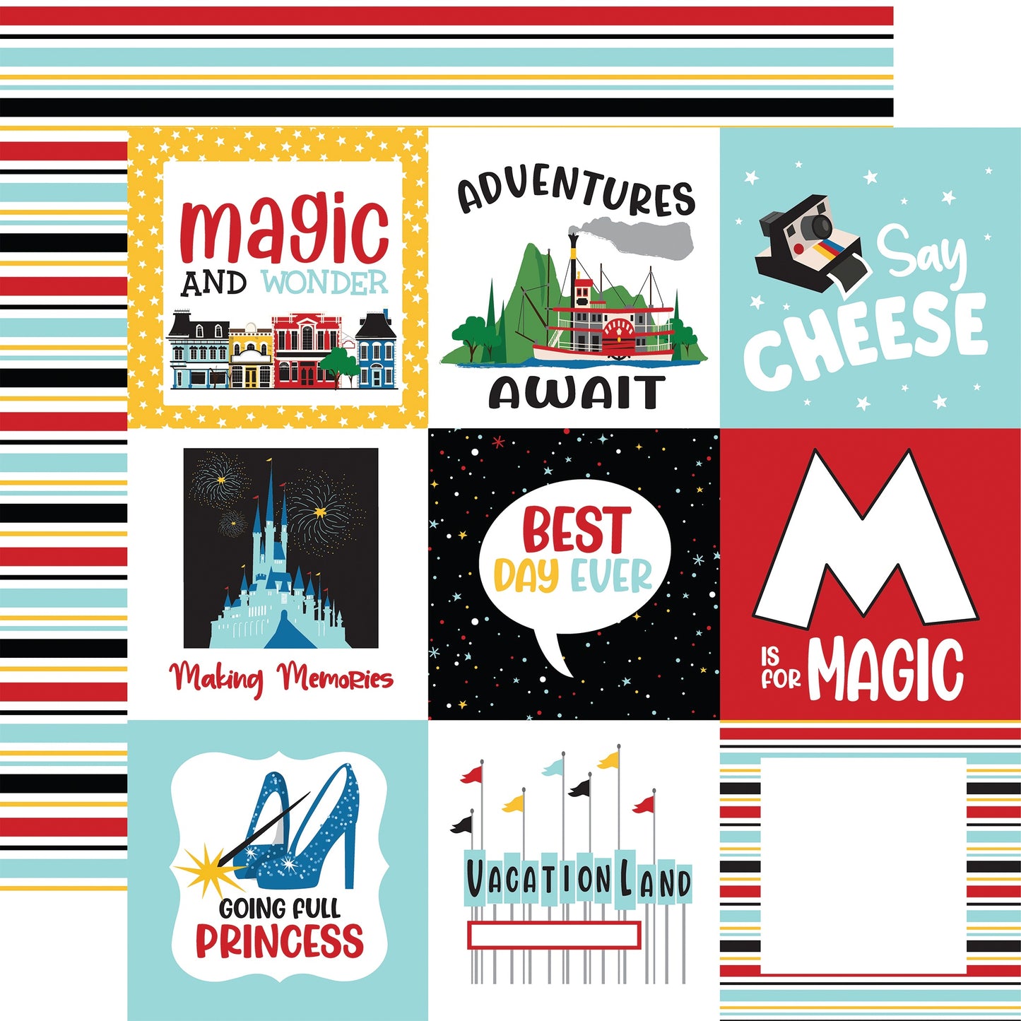 Believe In Magic Double-Sided Cardstock 12"X12"-Up And Away