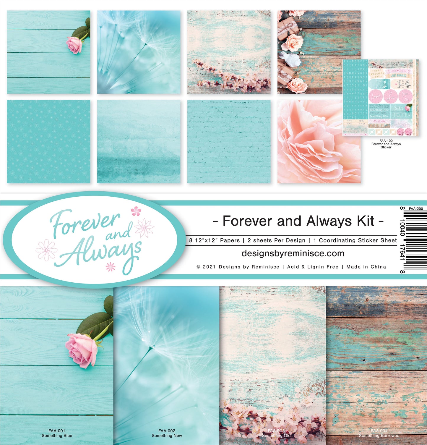 Reminisce Collection Kit 12"X12"-Forever & Always