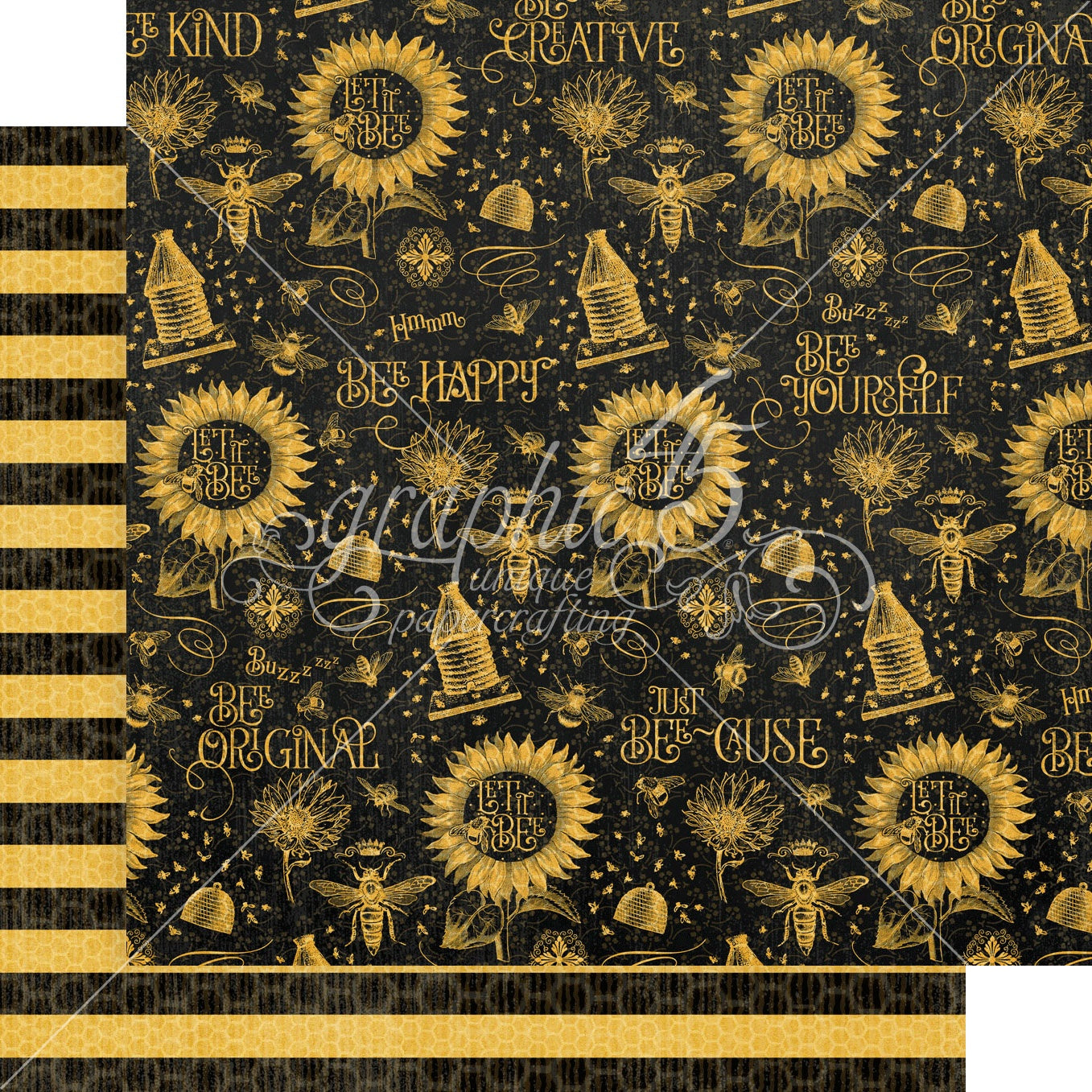 Let It Bee Double-Sided Cardstock 12"X12"-Select Style