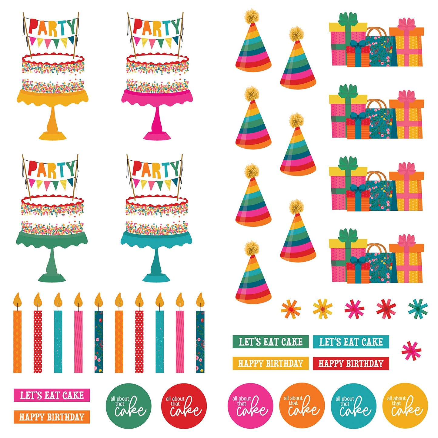 Add Another Candle Cardstock Die-Cut Sheet 12"X12"-