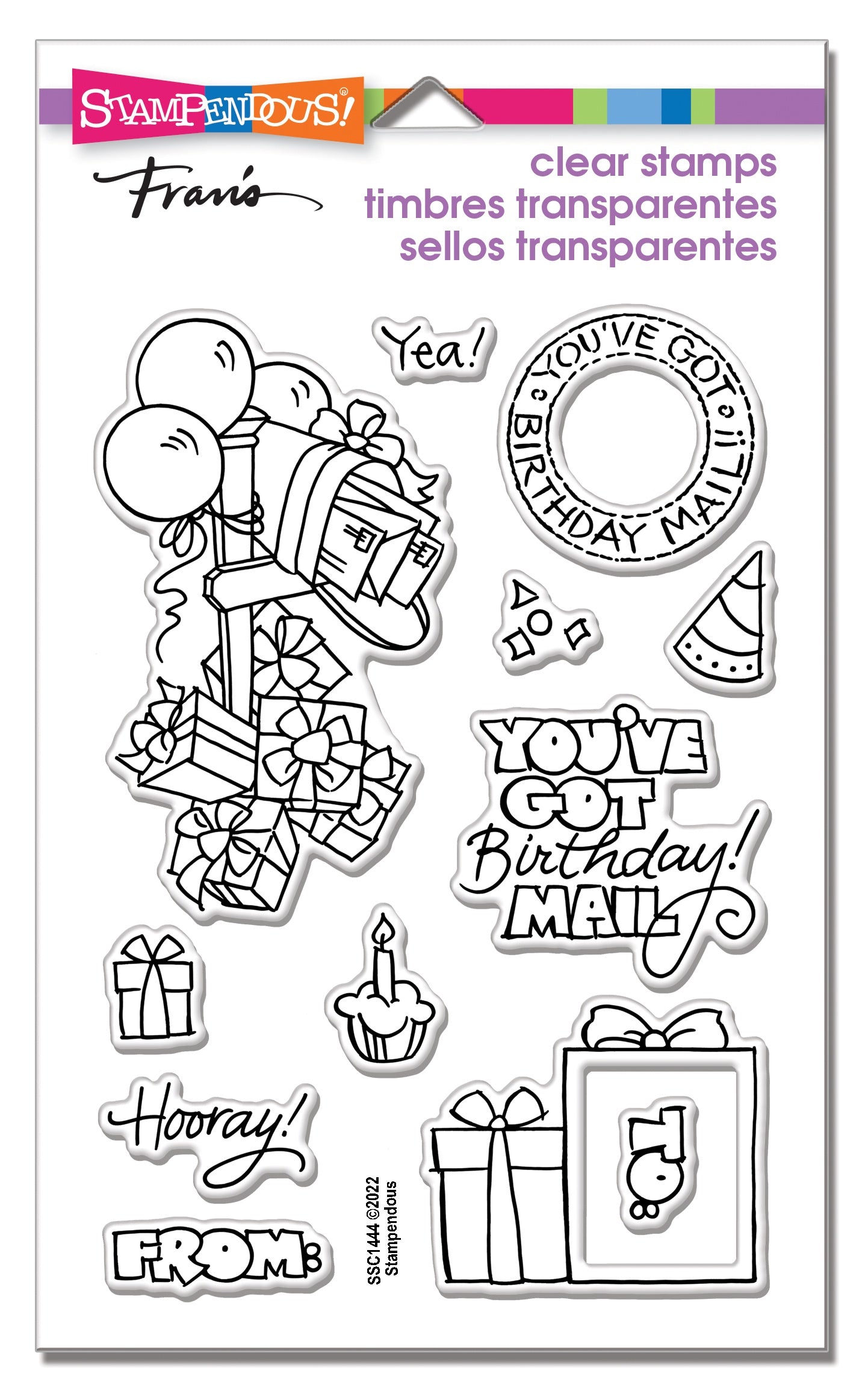 Stampendous Perfectly Clear Stamps-Mailbox Bday