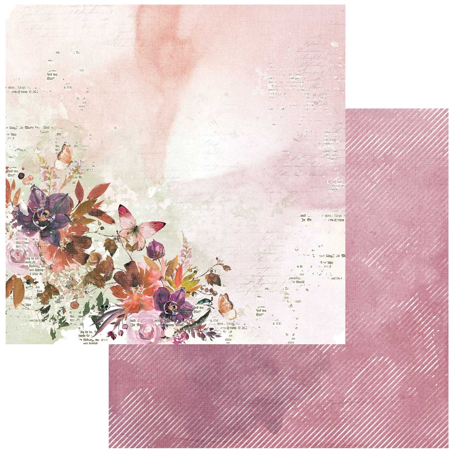 ARToptions Plum Grove Double-Sided Cardstock 12"X12"-Flight Of Fancies
